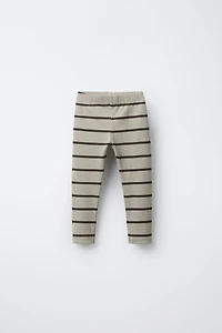 LEGGING CÔTELÉ RAYURES