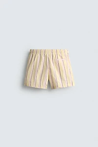 MAILLOT DE BAIN MI-LONG À RAYURES