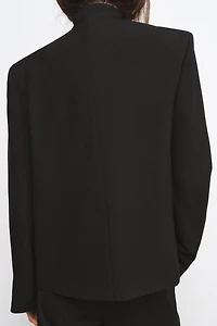 HIGH COLLAR BUTTONED BLAZER ZW COLLECTION