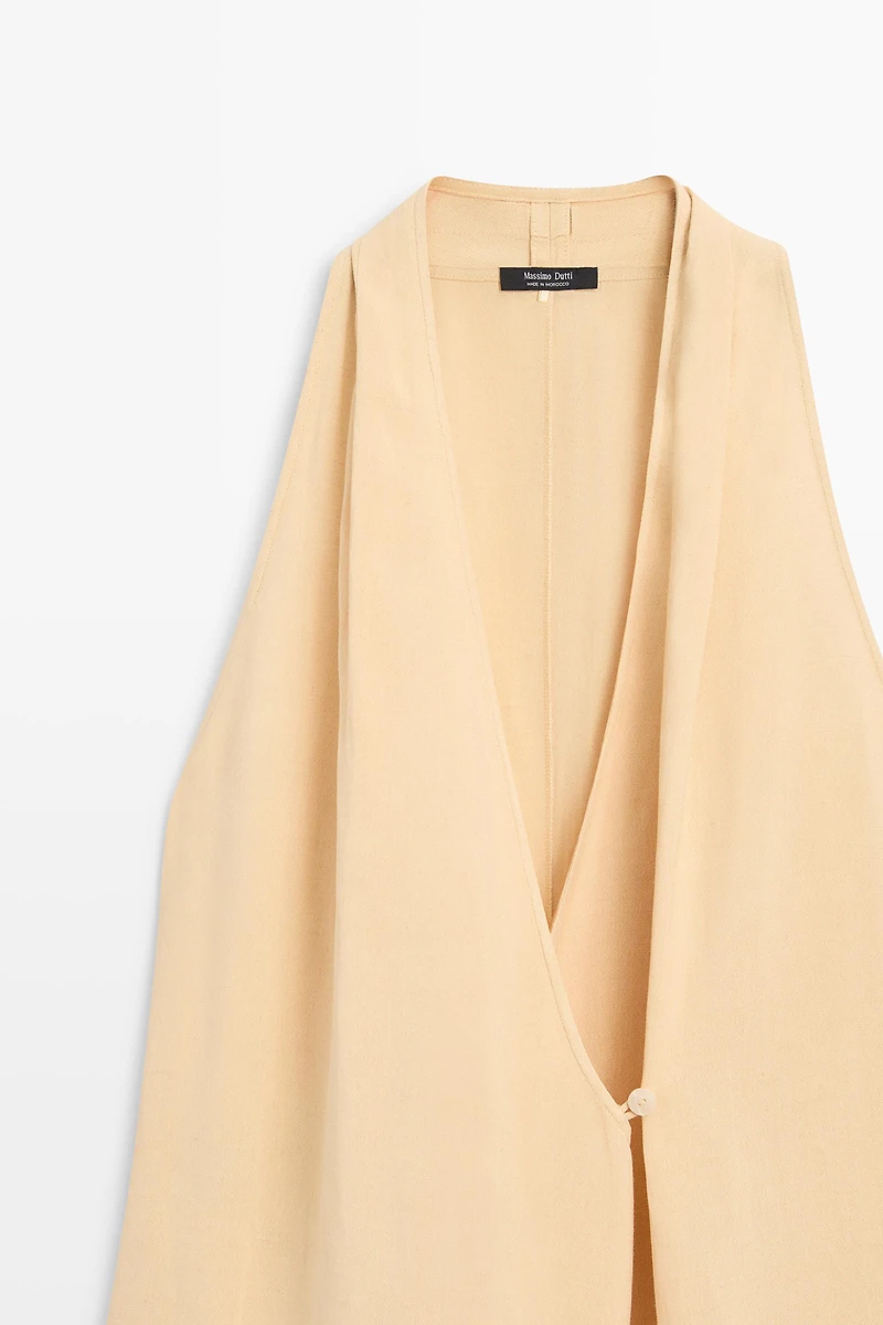 Robe midi à bouton
