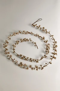 GUIRLANDE FEUILLES PAILLETÉES NOËL