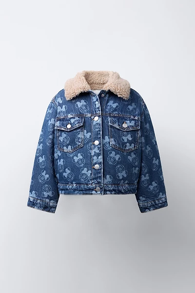 MINNIE MOUSE © DISNEY FLEECE TRIM DENIM JACKET