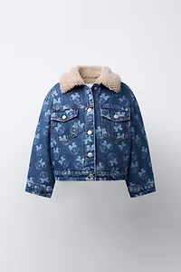 MINNIE MOUSE © DISNEY FLEECE TRIM DENIM JACKET