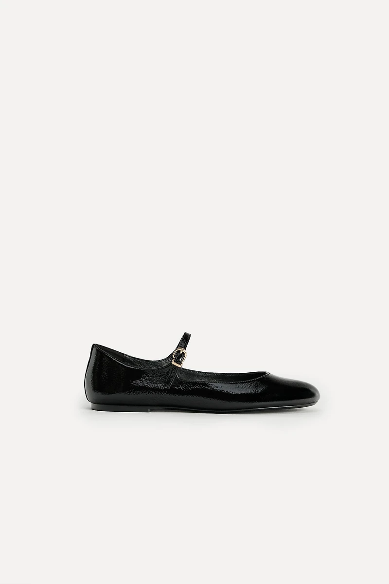 LEATHER BALLET FLATS 50TH ANNIVERSARY