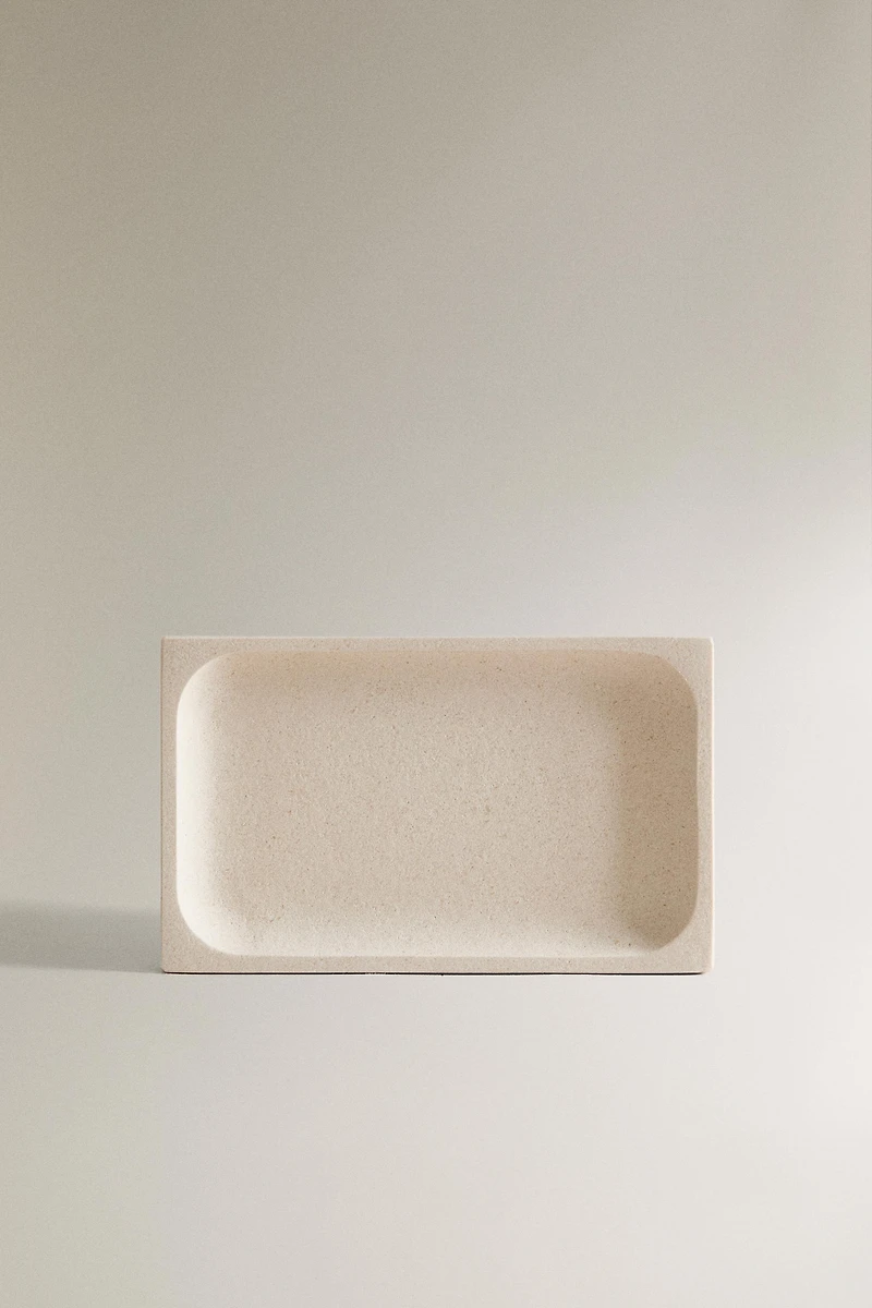 WHITE MARBLE SOAP DISH