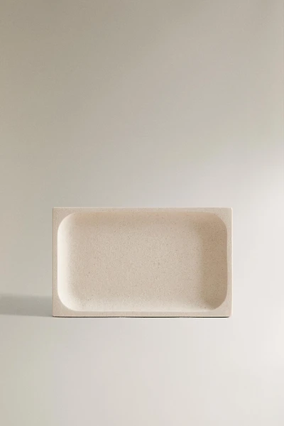 WHITE MARBLE SOAP DISH