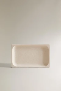 WHITE MARBLE SOAP DISH