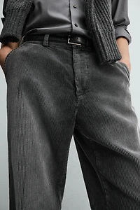 RELAXED FIT CORDUROY PANTS