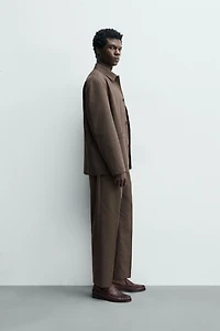 RELAXED FIT HOUNDSTOOTH SUIT PANTS