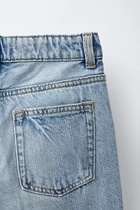 RIPPED STRAIGHT JEANS