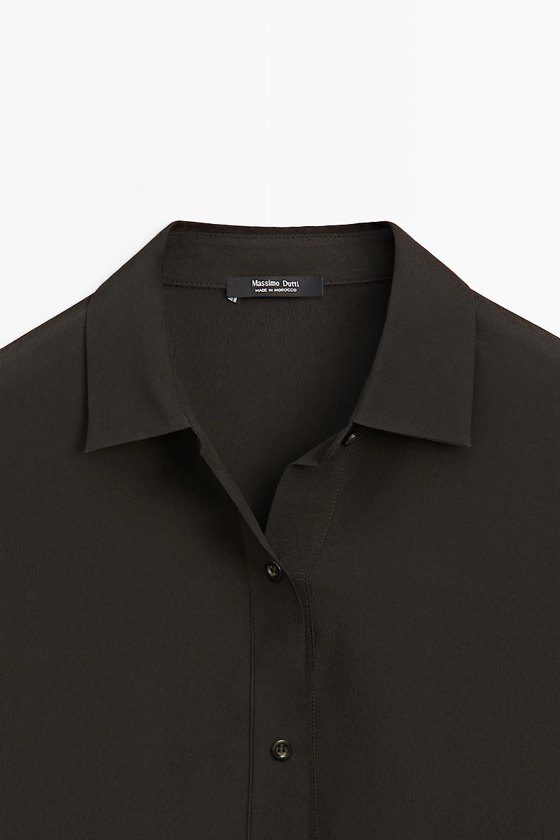 Flowing button-up shirt