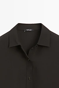 Flowing button-up shirt