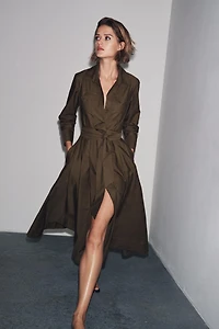ZW COLLECTION POPLIN SHIRT DRESS