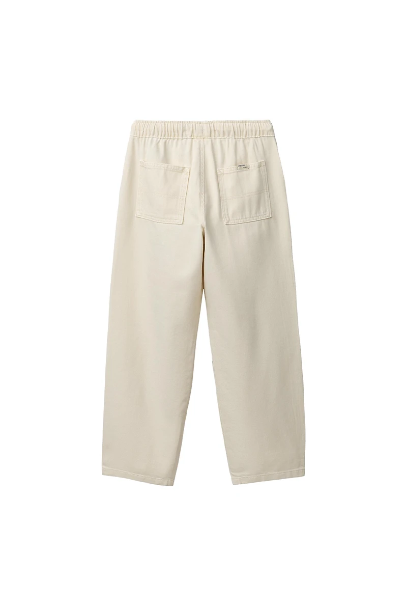 FLOWY TWILL STRAIGHT PANTS