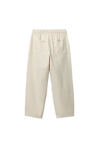 FLOWY TWILL STRAIGHT PANTS