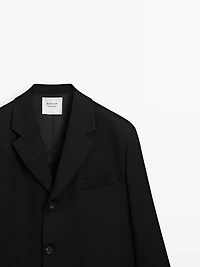 Long 100% wool coat
