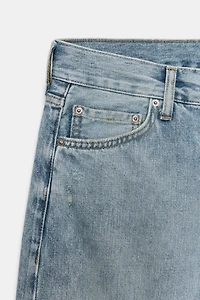 ZW COLLECTION RELAXED STRAIGHT LOW RISE JEANS