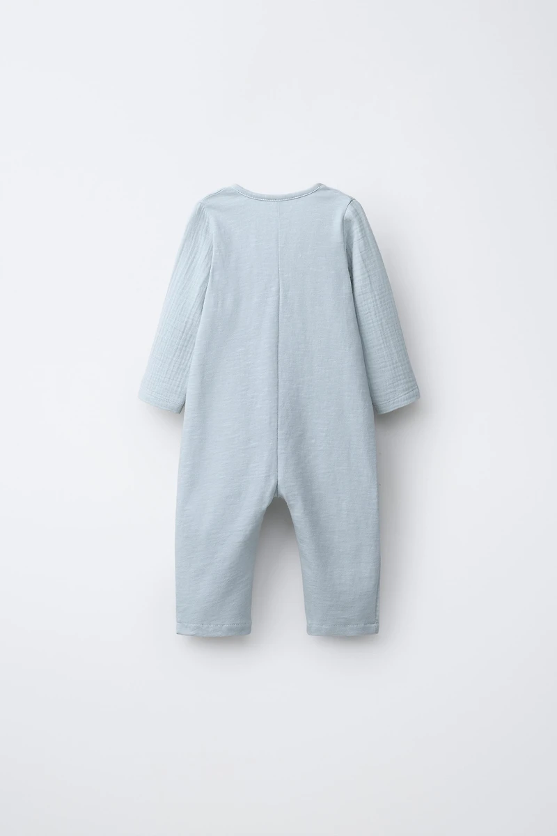 BODY LONG TEXTURÉ COMBINÉ