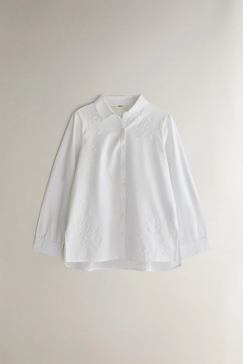 CHEMISE COTON BRODERIES