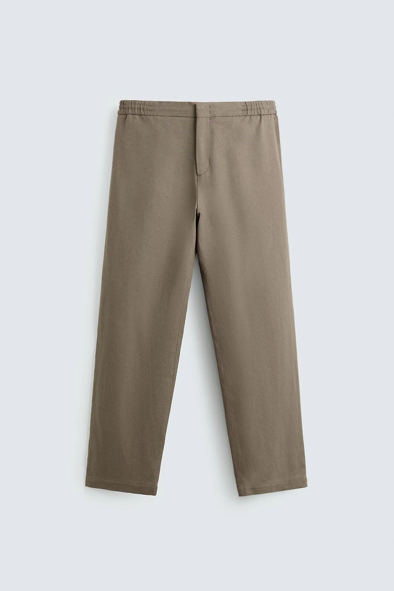 VISCOSE - JUTE PANTS