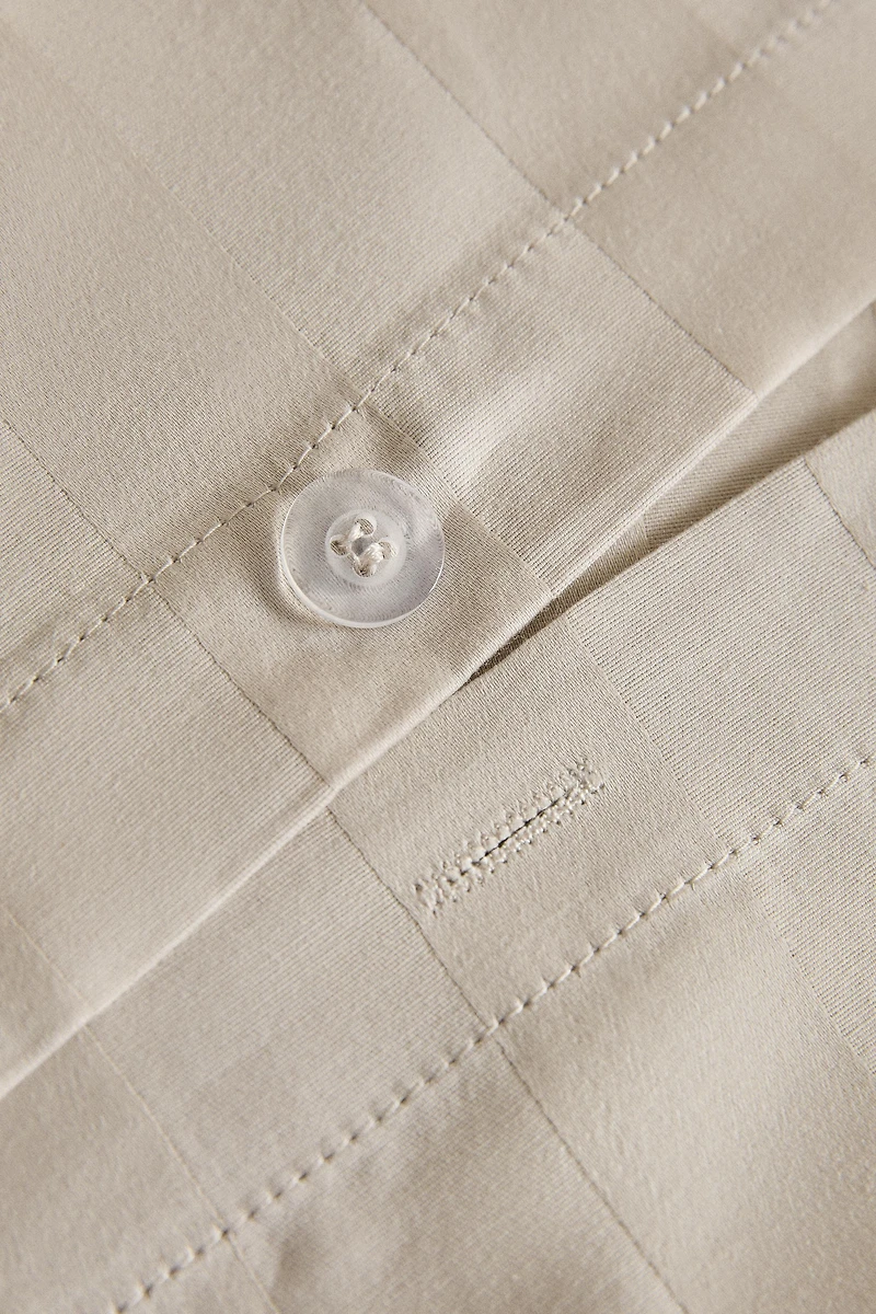 SATEEN STRIPED DUVET COVER (500 THREAD COUNT)