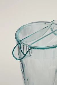 ACRYLIC PITCHER WITH RAISED DIAMOND DESIGN