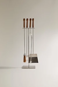 STEEL ACCESSORIES STAND FIREPLACE