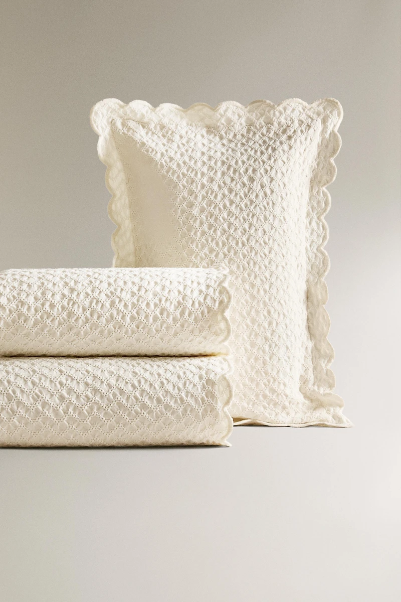 CHILDREN'S MINI WAFFLE-KNIT BEDSPREAD