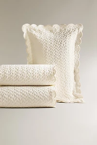 CHILDREN'S MINI WAFFLE-KNIT BEDSPREAD