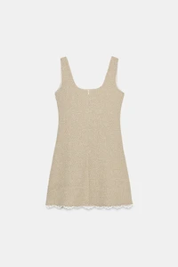 SHORT TEXTURED DRESS