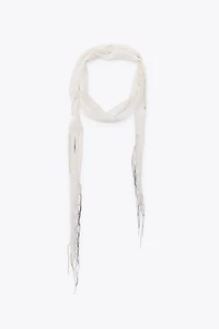 BEADED FRINGE SCARF