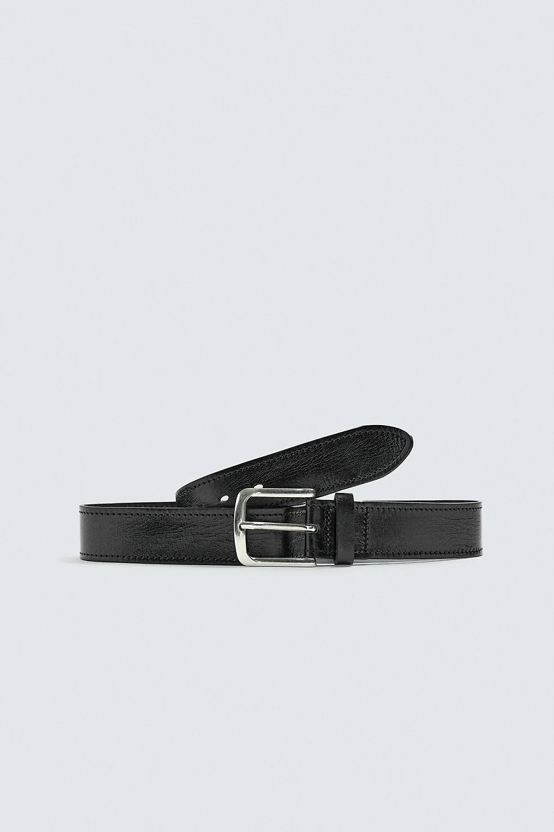 WIDE LEATHER BELT