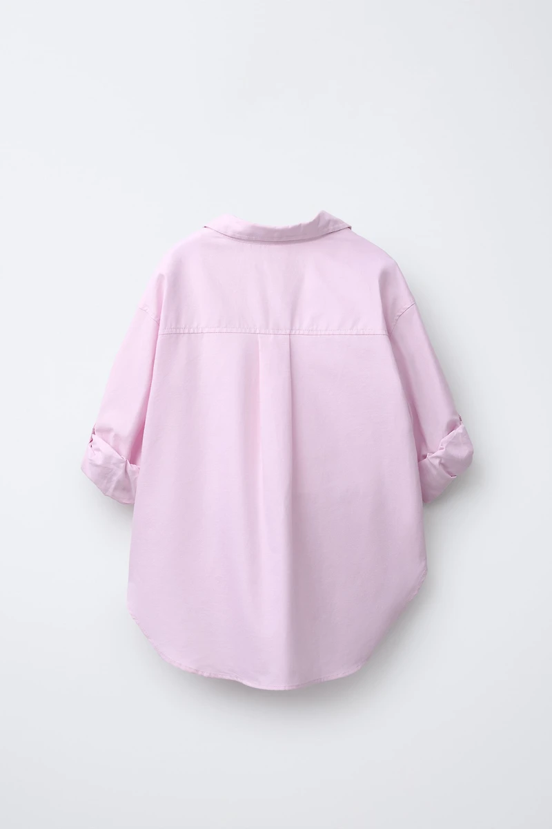 PACK CHEMISE OXFORD AVEC T-SHIRT STRASS