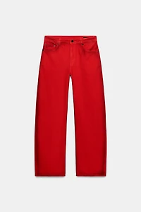 ZW COLLECTION LOW RISE WIDE LEG JEANS