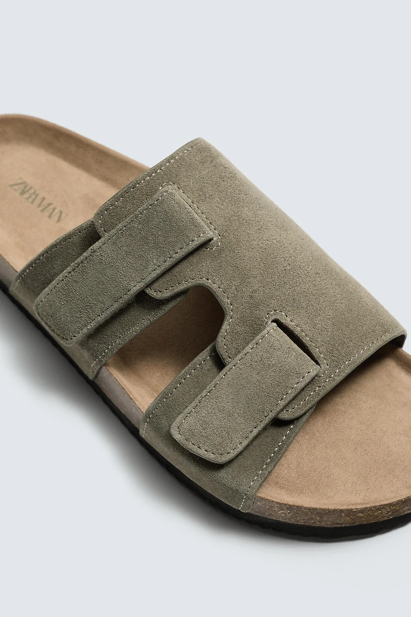 LEATHER STRAP SANDALS
