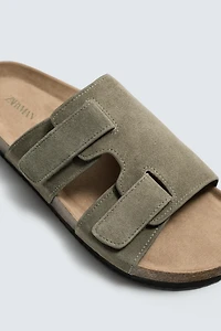 LEATHER STRAP SANDALS