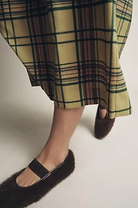 BALLERINES À EFFET FOURRURE