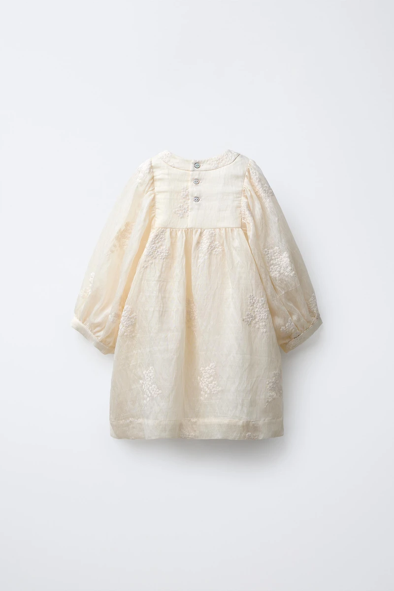 EMBROIDERED FLORAL DRESS