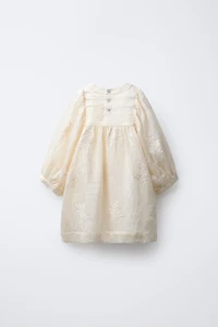 EMBROIDERED FLORAL DRESS