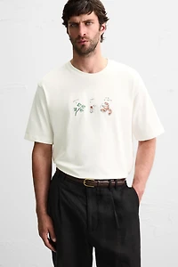 T-SHIRT BRODERIE COMBINÉE