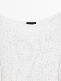 Balloon sleeve sweater with bows