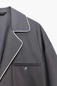 TRIM POPLIN SHIRT