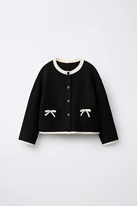 BOW KNIT CARDIGAN