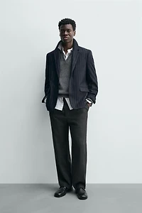 FLANNEL STRIPED BLAZER