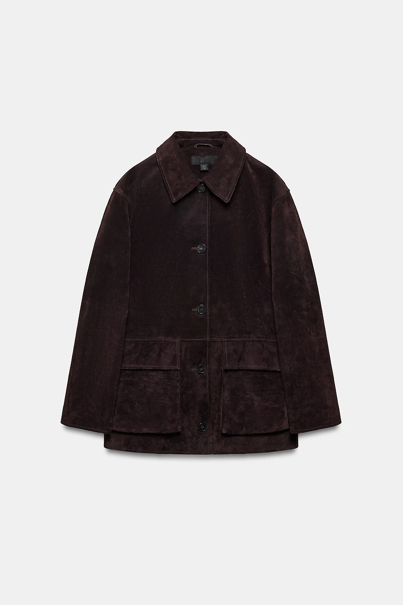 100% LEATHER SUEDE JACKET