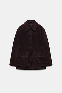 100% LEATHER SUEDE JACKET