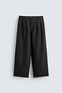 PLEATED RELAXED FIT PANTS