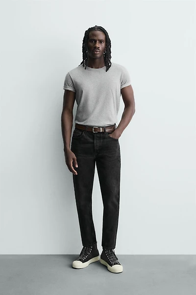 SLIM CROPPED FIT JEANS