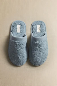 CHILDREN'S BATHROOM TERRY CLOTH MULE SLIPPERS