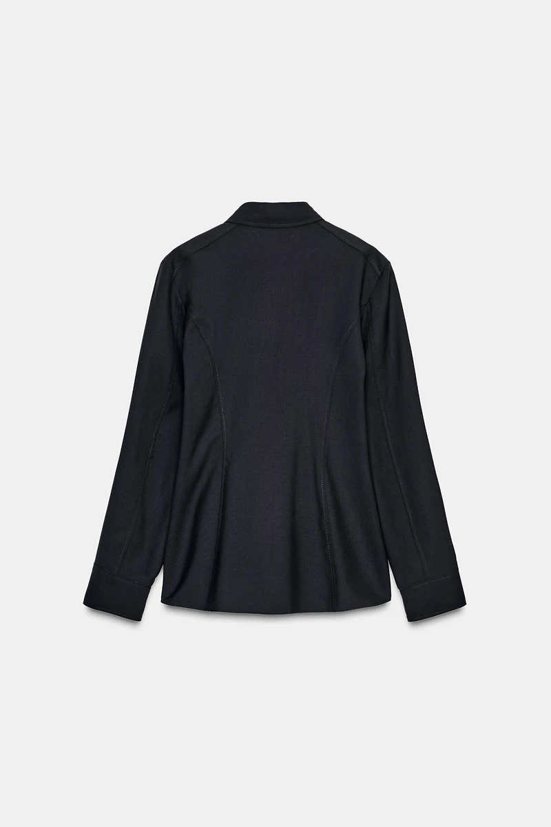 100% WOOL SHIRT ZW COLLECTION
